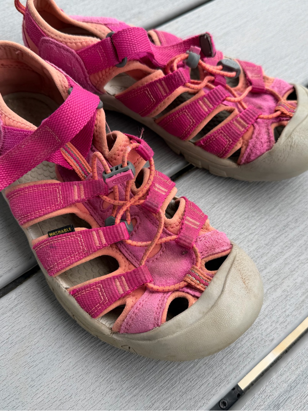 Keen Very Berry & Fusion Coral Newport H2 Water Sandal - Girls 5